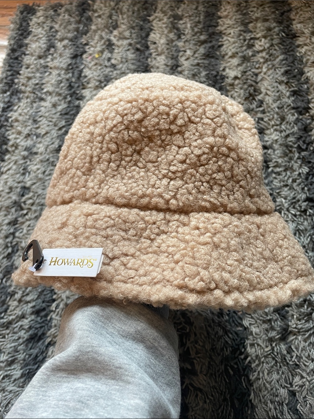 Sherpa Bucket Hat in Mocha color